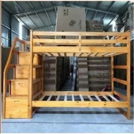 165 Oak : Giường 2 Tầng Cầu Thang Liên Hợp - 1m